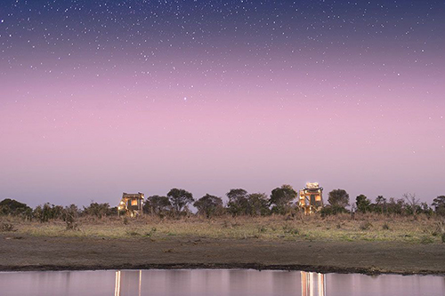 Botswana skybed at night
