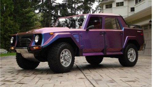 Vintage Lamborghini LM002 SUV With ColorChanging Paint Sells For 75k