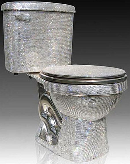 Swarovski Crystal Toilet 