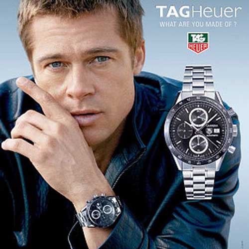 TAG Heuer Grand Carrera watch - Brad Pitt