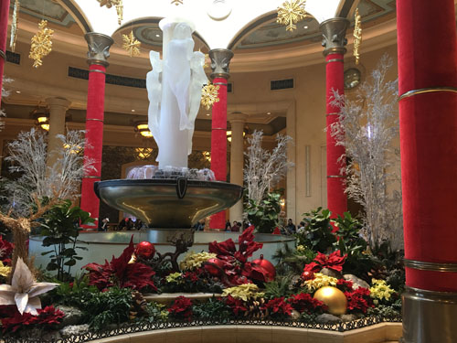 The Palazzo Las Vegas - Christmas lobby luxury holiday decorations