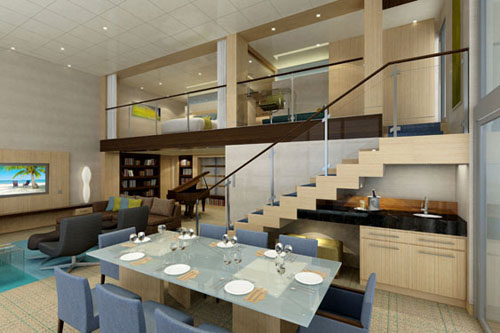 Allure of the Seas - Royal Loft dining room