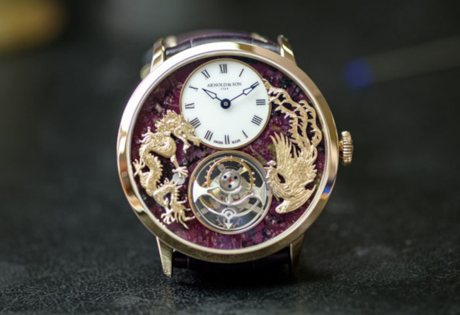 New Ultrathin Tourbillon Dragon & Phoenix Timepieces from Arnold & Son