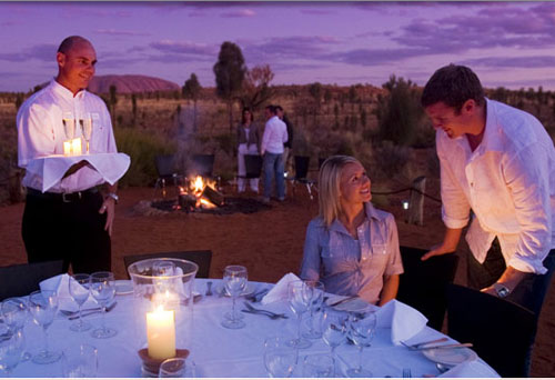 Ayers Rock, Australia - dining experience