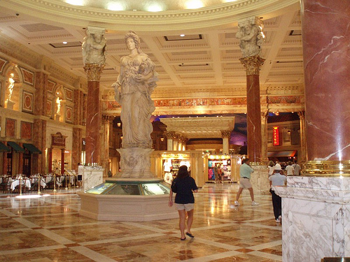 Forum Shops at Caesar's Palace Las Vegas. OPEN and not busy
