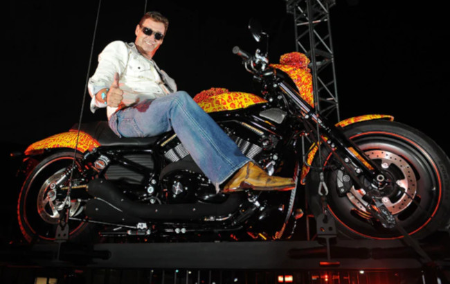 Artist Jack Armstrong - Cosmic Harley Davidson motorcycle