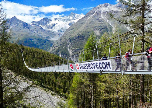 Europaweg Skywalk pedestrian bridge - Switzerland