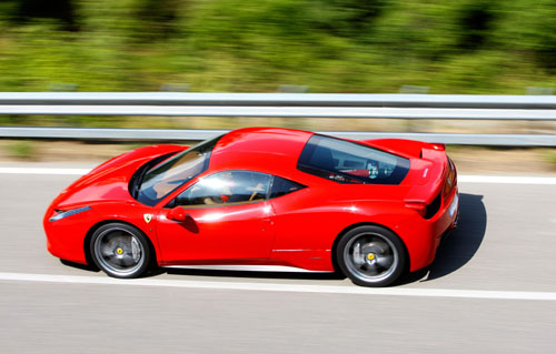 Ferrari driving
