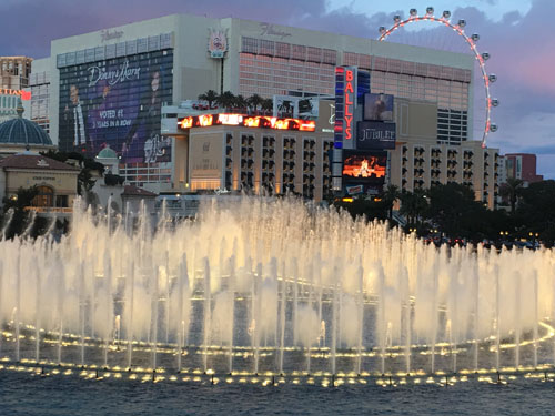 Fountains at Bellagio water show in Las Vegas