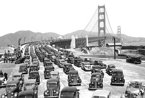 Golden Gate Bridge grand opening in 1937