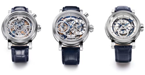 Grieb Benzinger Masterpieces platinum watch collection