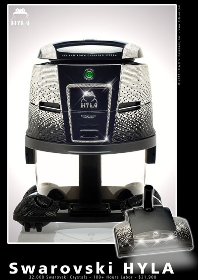 HYLA GST swarovski encrusted luxury vacuum cleaner