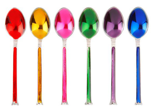 Jewel colored spoons