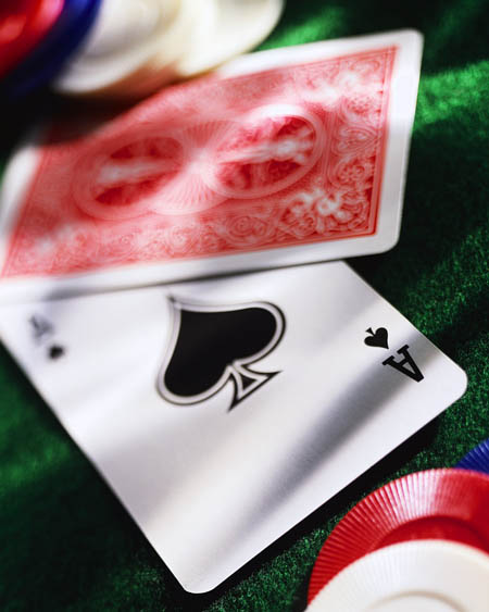 Las Vegas casino poker playing cards