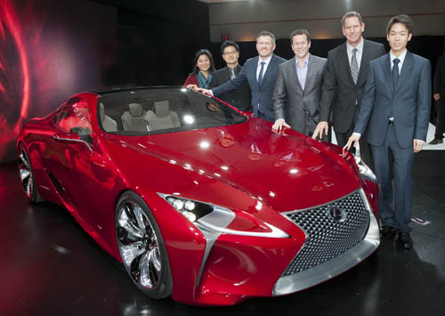 Luxurious New Lexus LF-LC 2+2 Hybrid Sport Coupe Concept Vehicle - 2012 NAIAS show