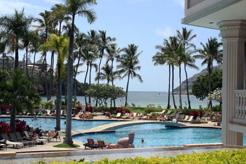 Kauai Marriott Resort on Kalapaki Beach swimming pool