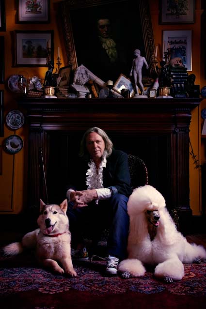 Martin Miller with his 2 dogs