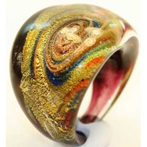 Murano Italy - Glass jewelry ring