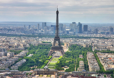 Paris France - Eiffel Tower skyline