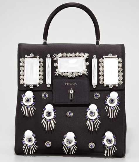 Prada Raso Ricamo luxury handbag