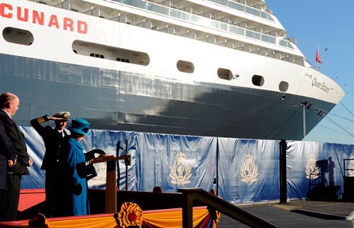 Queen Elizabeth cruise ship by Cunard