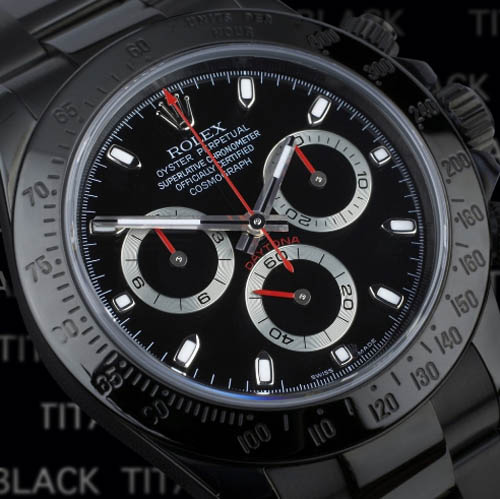 Rolex Daytona luxury watch - Titan Black