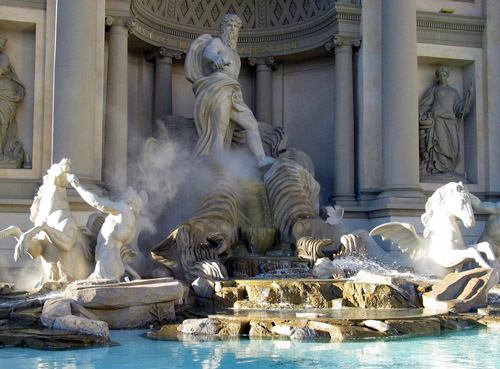Trevi Fountain at Forum Shops - Caesars Palace