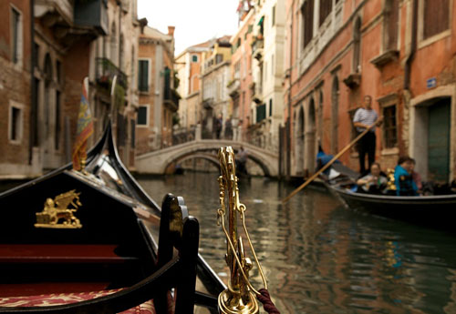 Venice Italy - gondola canal ride
