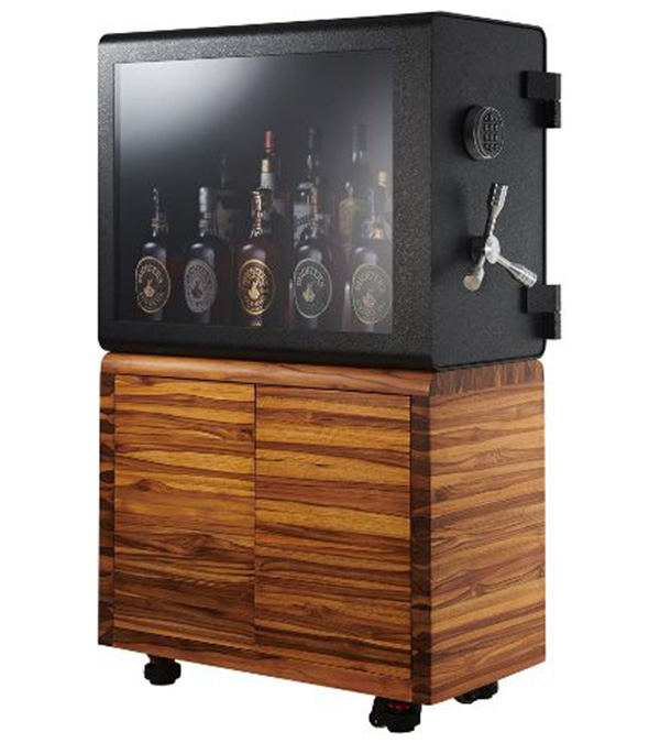 Whisky Vault - teak whisky cabinet