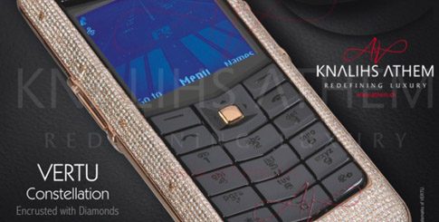 Diamond Vertu Constellation Gold cell phone