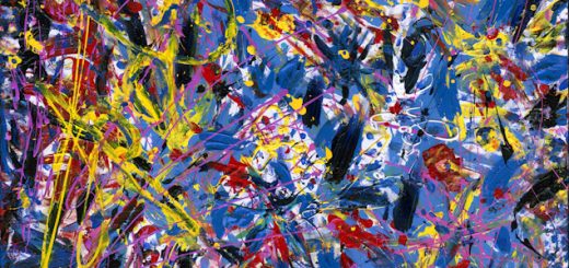 Space-X painting by artist Jack Armstrong